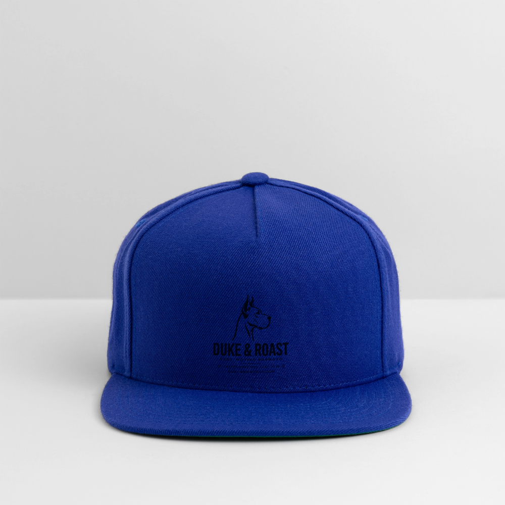Snapback Baseball Cap - royal blue