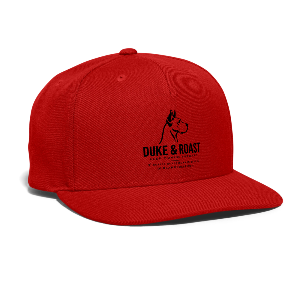 Snapback Baseball Cap - red